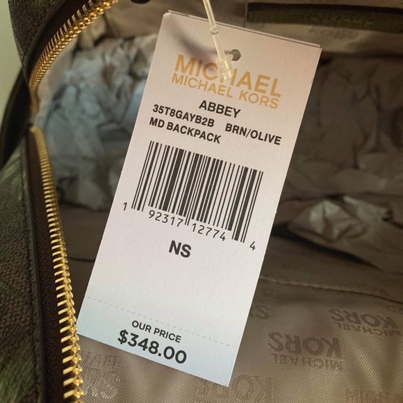 ❌SOLD❌ MICHAEL KORS PALM LEAF PRINT ABBEY MEDIUM - Picture 8 of 8